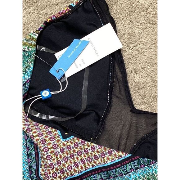 New. BLEU Rod Beattie plunge neck swimsuit. Retails $149. Size 10 - Picture 11 of 11